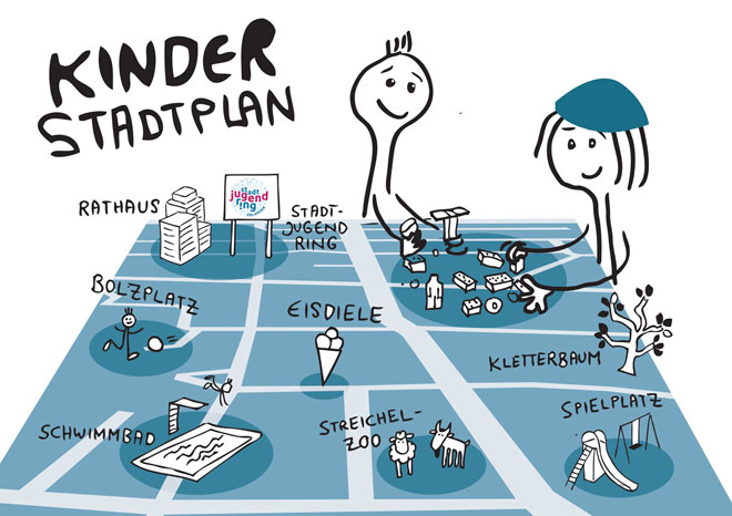 Illustration: Kinderstadtplan