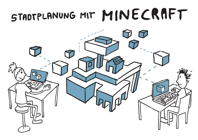 Illustration: Computerspiel Minecraft